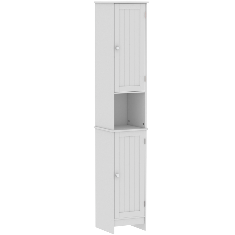Bath Vida Priano 2 Door Tall Cabinet - White