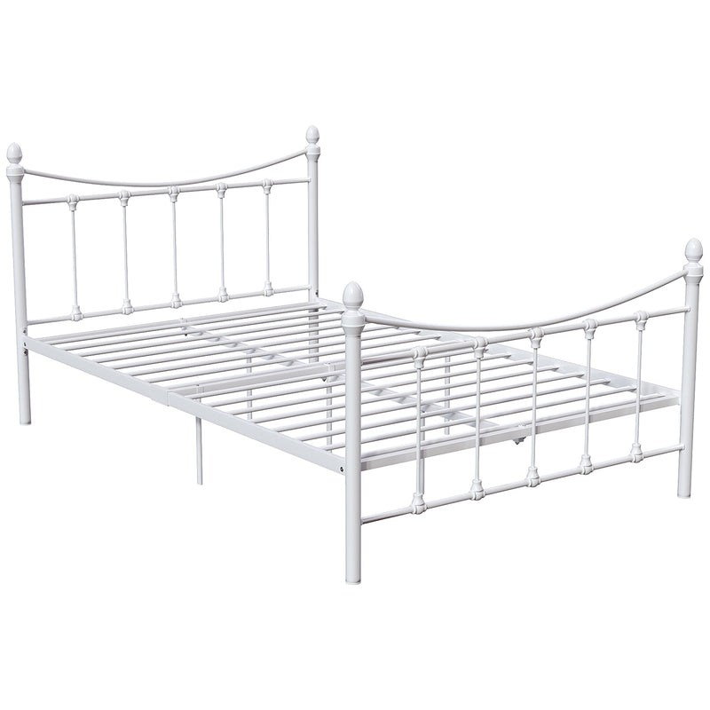 Vida Designs Paris 4ft Small Double Metal Bed - White