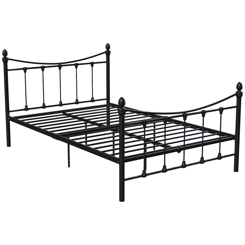 Vida Designs Paris 4ft Small Double Metal Bed - Black