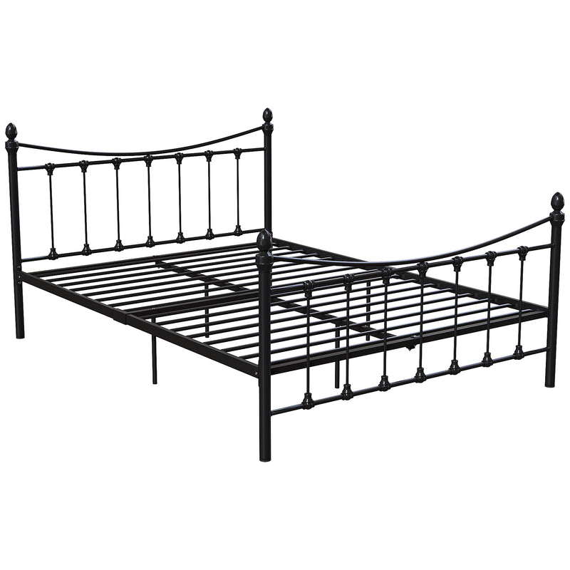 Vida Designs Paris 4ft6 Double Metal Bed - Black