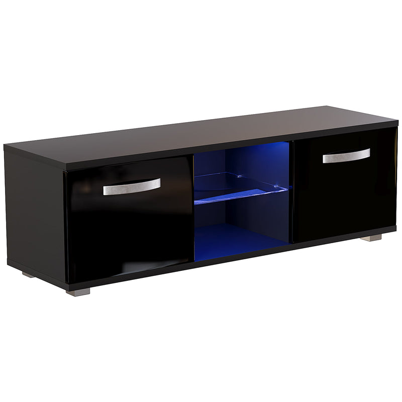 Vida Designs Cosmo 2 Door LED TV Unit - 120cm - Black