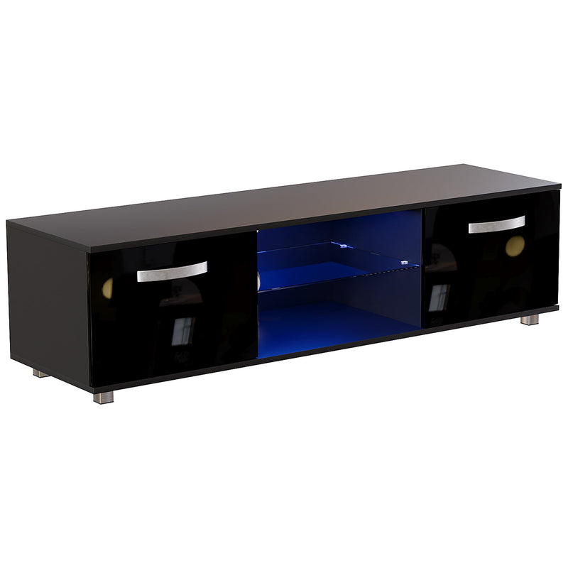 Vida Designs Cosmo 2 Door LED TV Unit - 140cm - Black