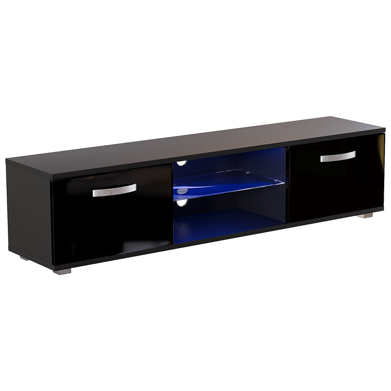 Vida Designs Cosmo 2 Door LED TV Unit - 160cm - Black