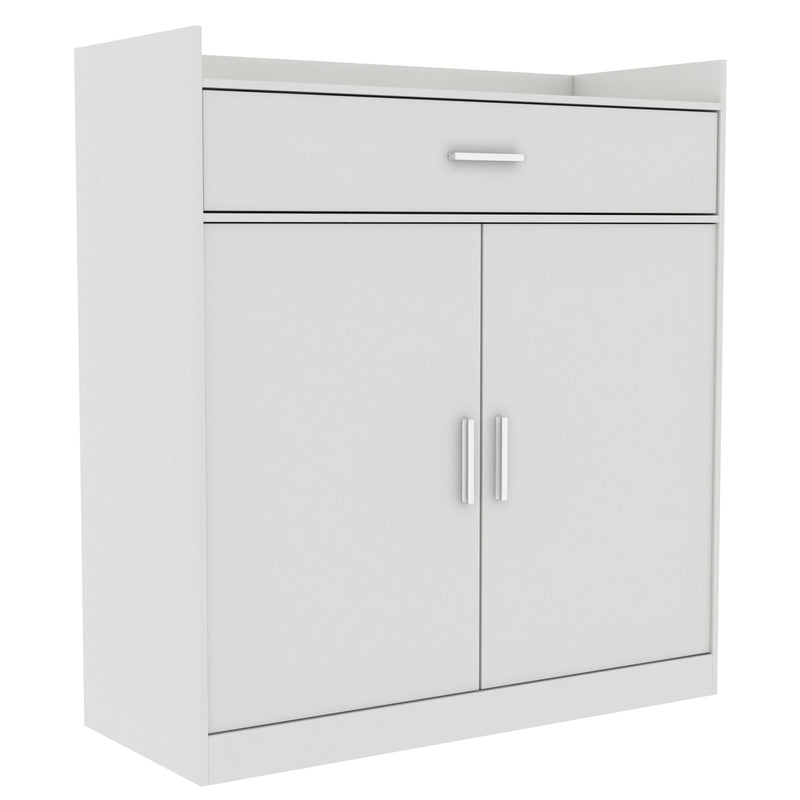 Vida Designs Dalby 2 Door 1 Drawer Shoe Cabinet - White