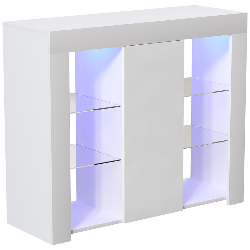 Vida Designs Azura 1 Door Large LED Sideboard - White