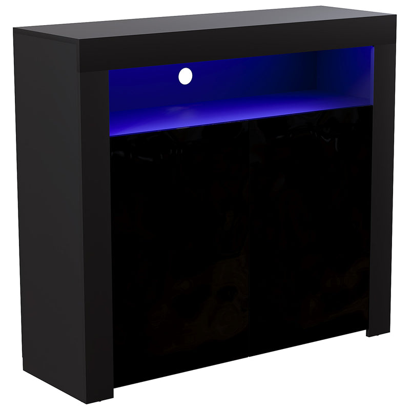 Vida Designs Nova 2 Door LED Sideboard - Black