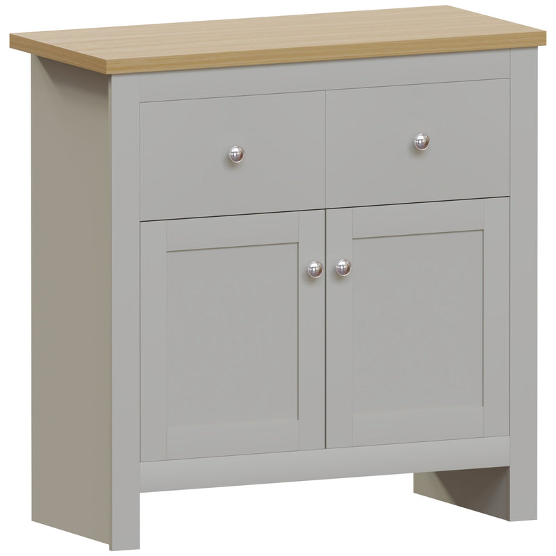 Vida Designs Arlington 2 Drawer 2 Door Sideboard - Grey