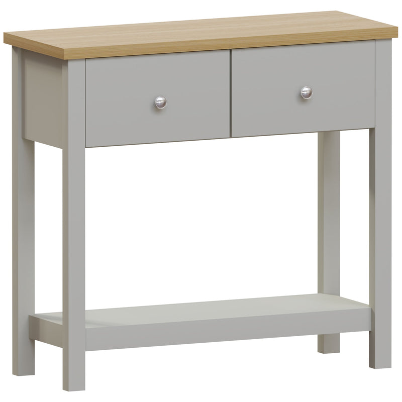 Vida Designs Arlington 2 Drawer Console Table - Grey