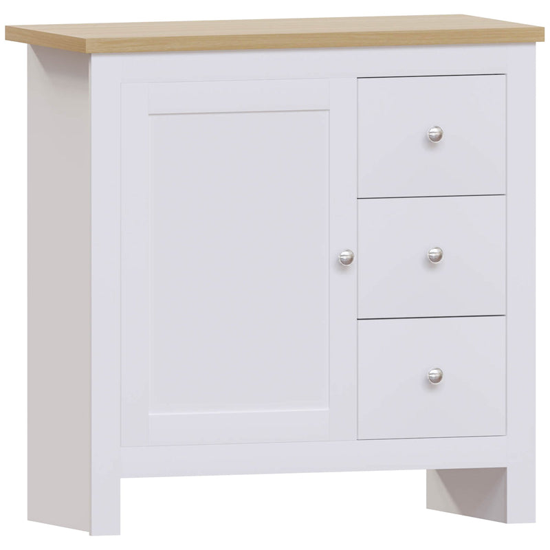 Vida Designs Arlington 3 Drawer 1 Door Sideboard - White