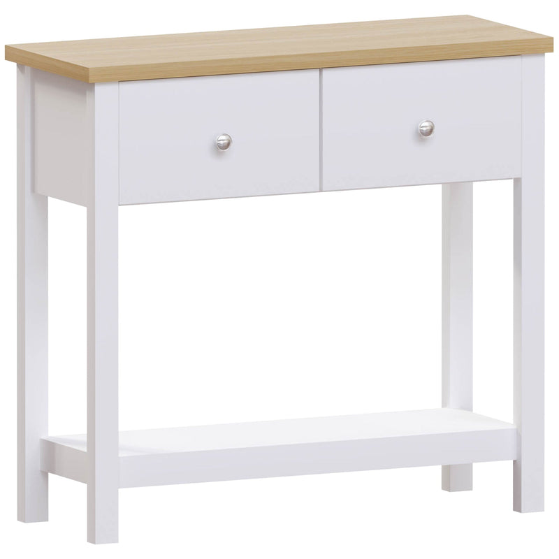 Vida Designs Arlington 2 Drawer Console Table - White