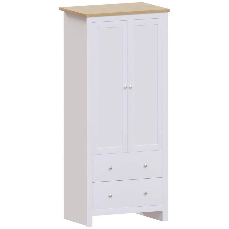 Vida Designs Arlington 2 Door 2 Drawer Wardrobe - White