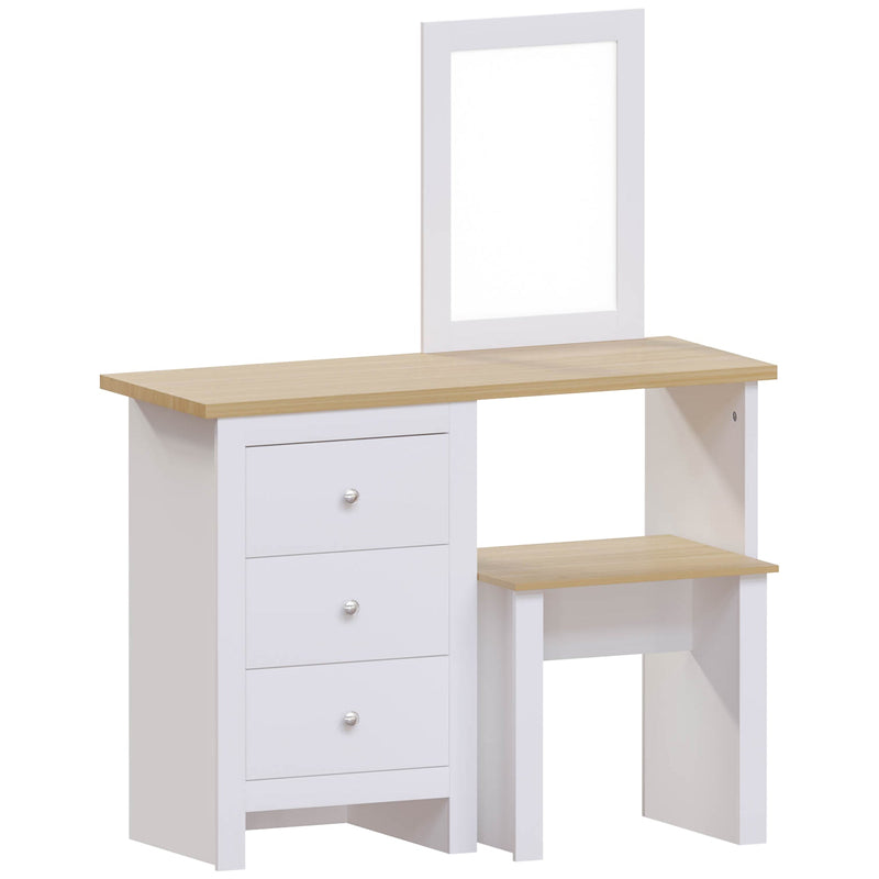 Vida Designs Arlington Dressing Table Set - White