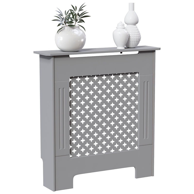 Vida Designs Oxford Radiator Cover - Grey - Small