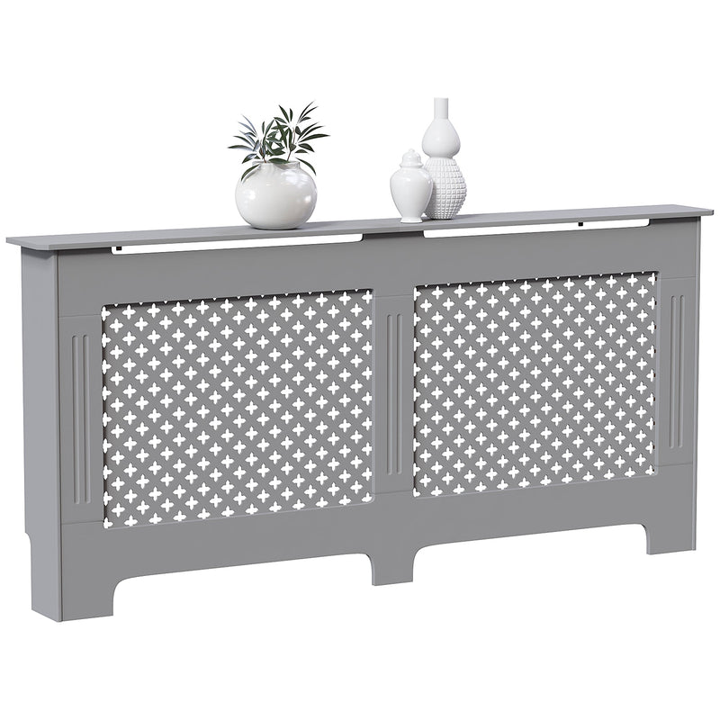 Vida Designs Oxford Radiator Cover - Grey - Extra Large