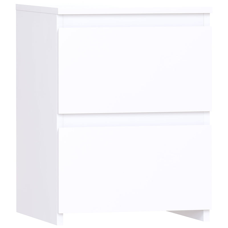 Vida Designs Denver 2 Drawer Bedside Chest - White