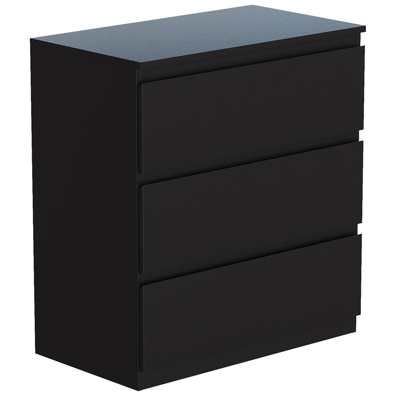 Vida Designs Denver 3 Drawer Chest - Black