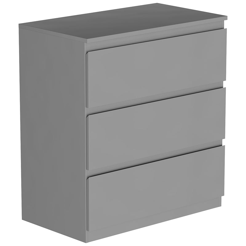 Vida Designs Denver 3 Drawer Chest - Grey