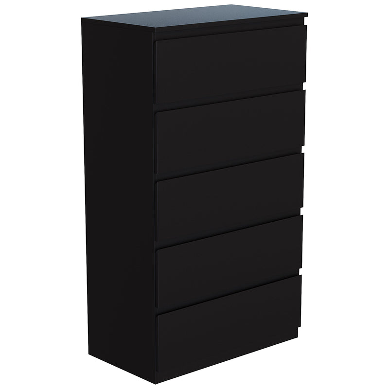 Vida Designs Denver 5 Drawer Chest - Black