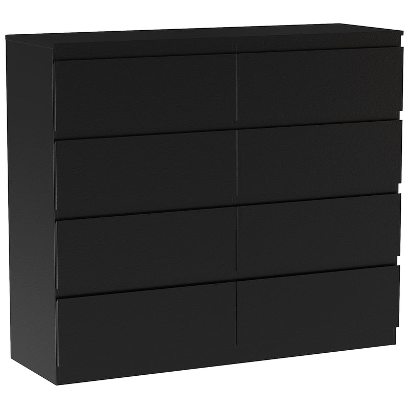 Vida Designs Denver 8 Drawer Chest - Black