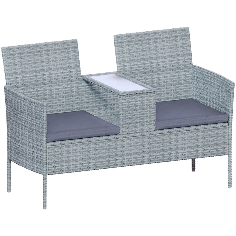 Garden Vida Vienna Love Seat - Grey