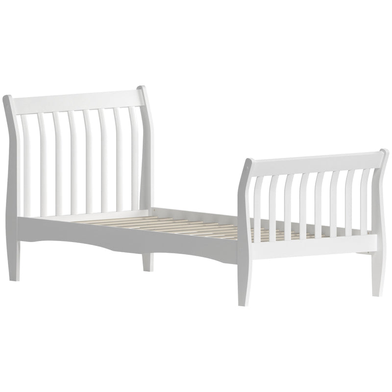 Junior Vida Orion Single Sleigh Bed - White