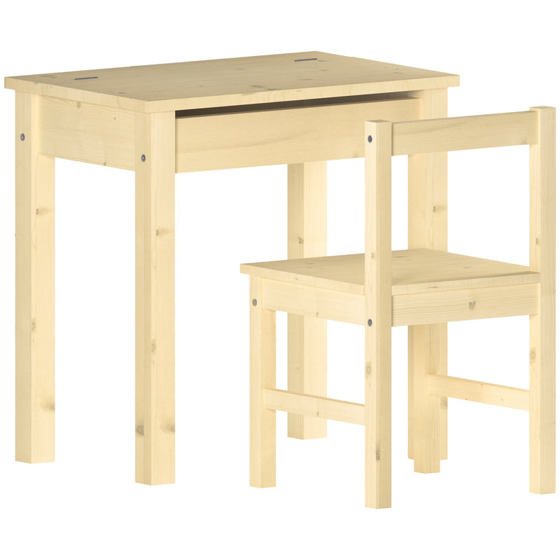 Junior Vida Aries Desk & Chair - Pine