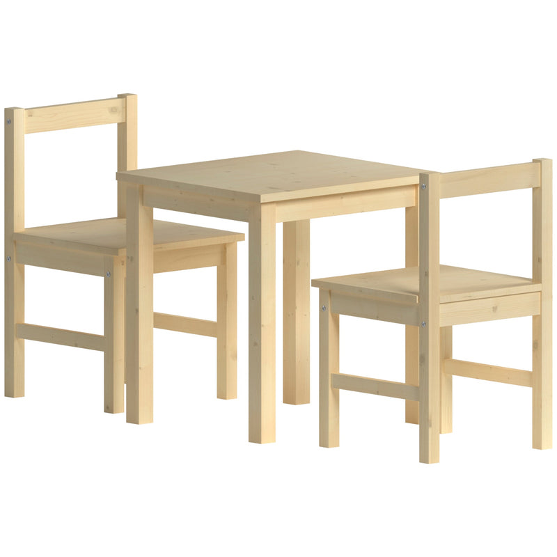 Junior Vida Pisces Kids Table & Chairs - Pine