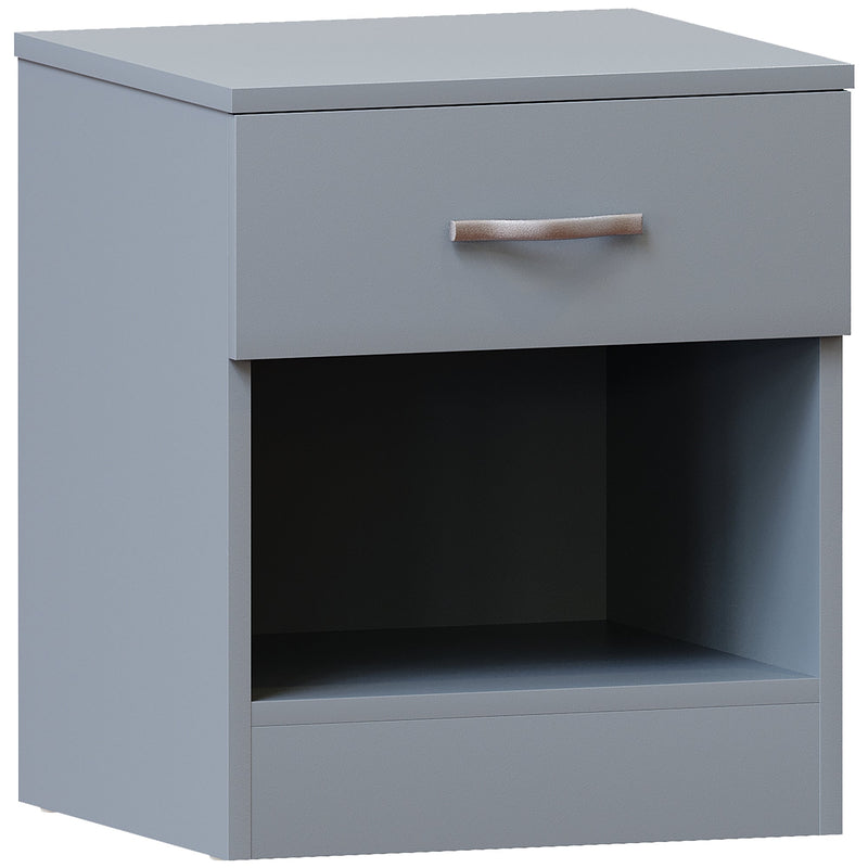 Vida Designs Riano 1 Drawer Bedside Chest - Grey