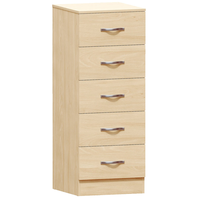 Vida Designs Riano 5 Drawer Narrow Chest - Pine