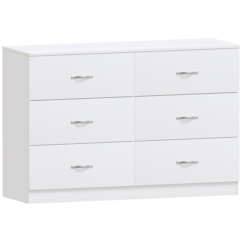 Vida Designs Riano 6 Drawer Chest - White