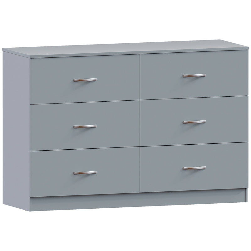 Vida Designs Riano 6 Drawer Chest - Grey