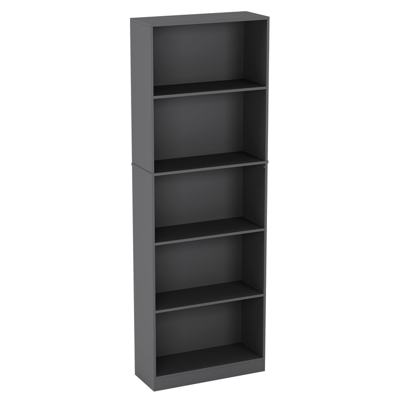 Vida Designs Cambridge 5 Tier Extra Large Bookcase - Grey