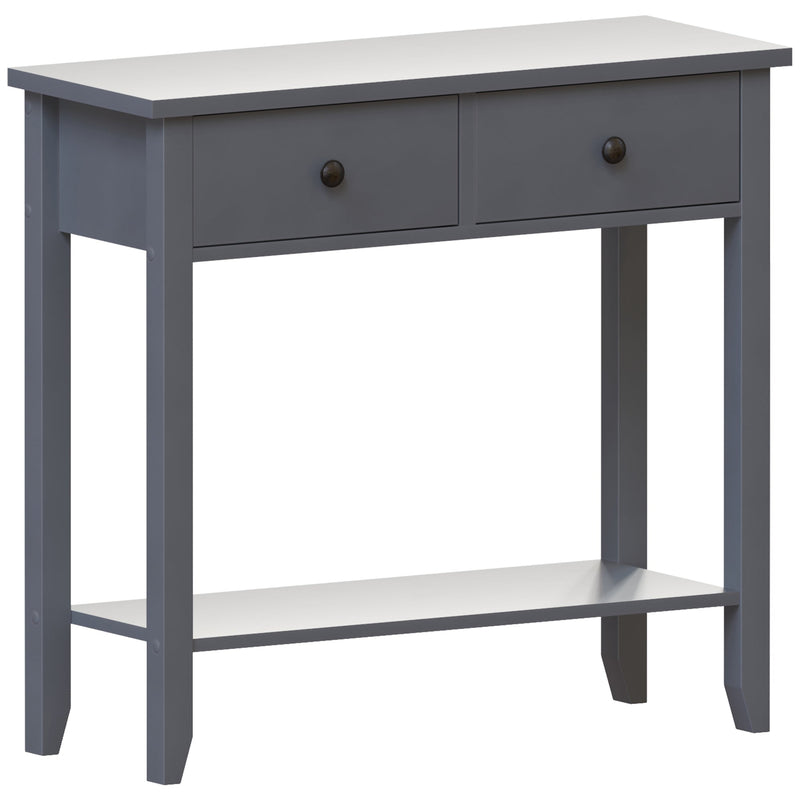 Vida Designs Windsor 2 Drawer Console Table - Grey