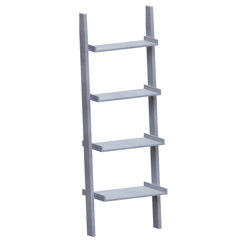 Vida Designs York 4 Tier Ladder Bookcase - Grey