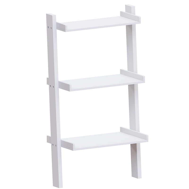 Vida Designs York 3 Tier Ladder Bookcase - White