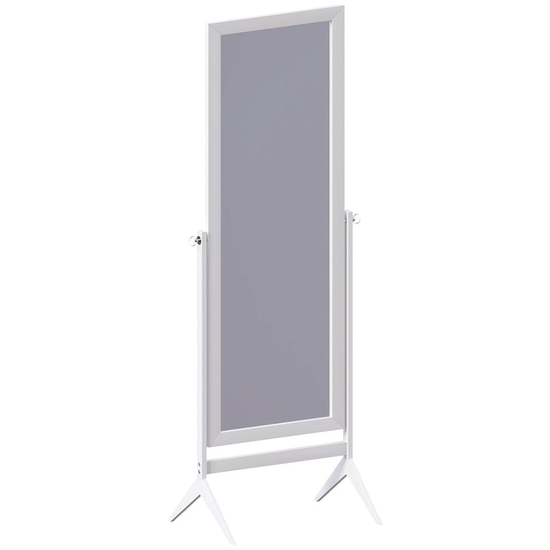 Vida Designs Nishano Rectangle Cheval Mirror - White