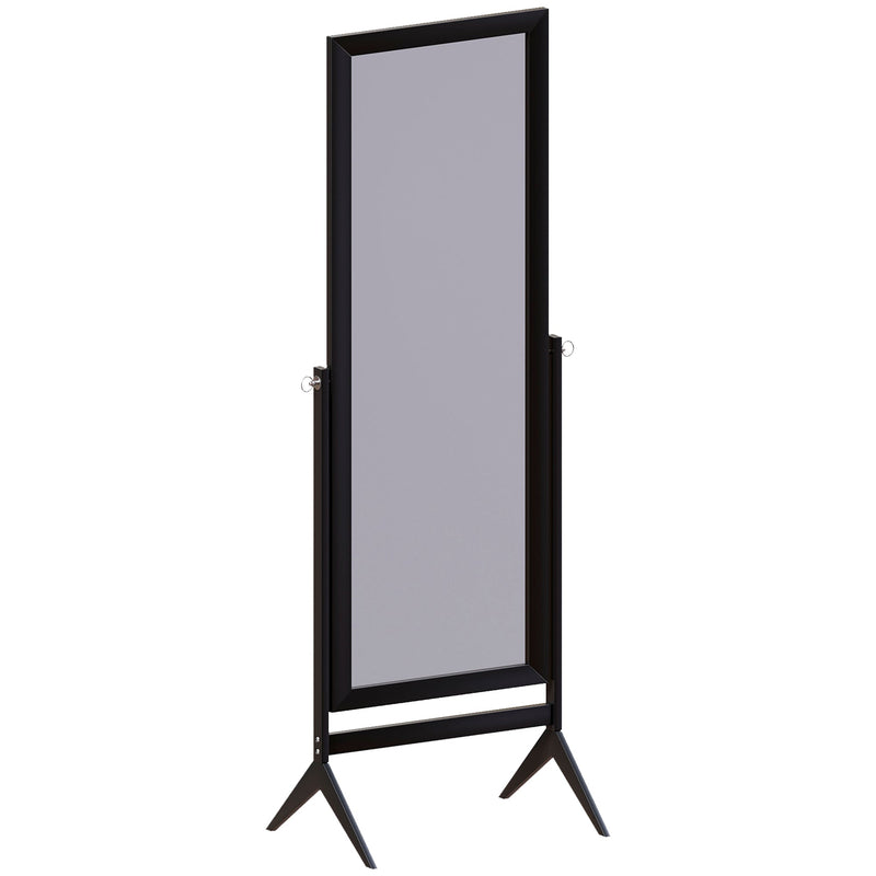 Vida Designs Nishano Rectangle Cheval Mirror - Black