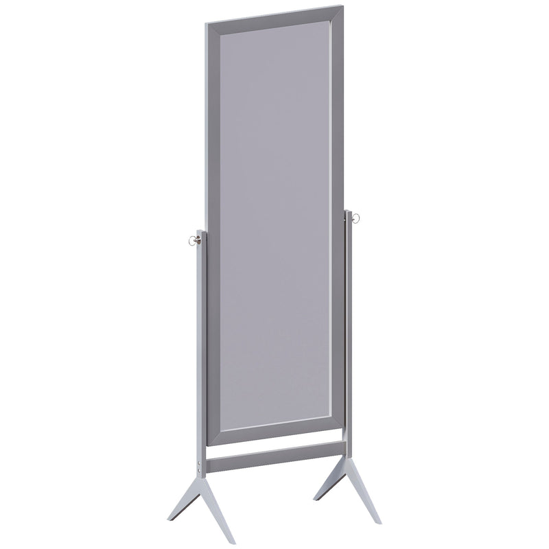 Vida Designs Nishano Rectangle Cheval Mirror - Grey