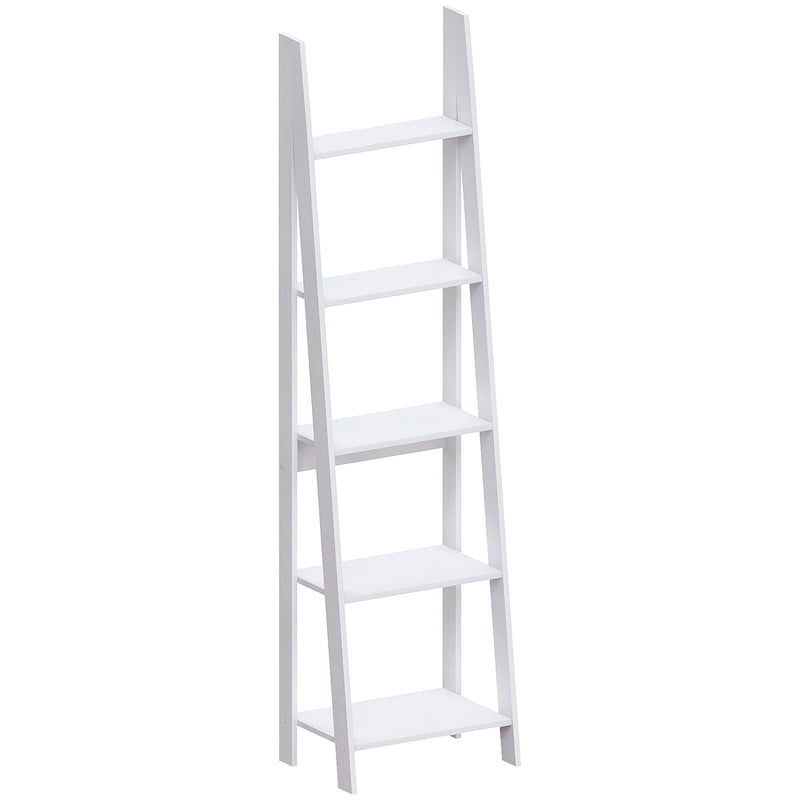 Vida Designs Bristol 5 Tier Step Ladder Bookcase - White