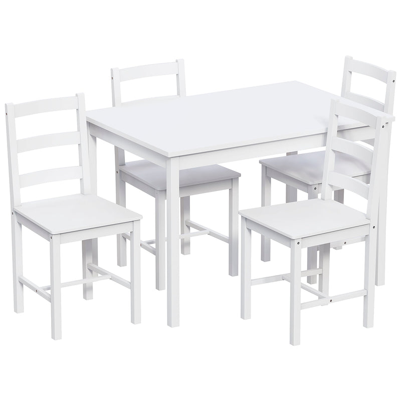 Vida Designs Yorkshire 4 Seater Dining Set - White