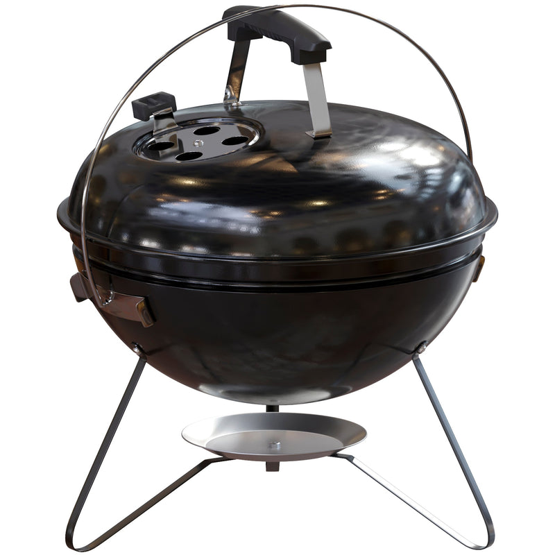 Garden Vida Kansas Small Kettle Grill BBQ - Black