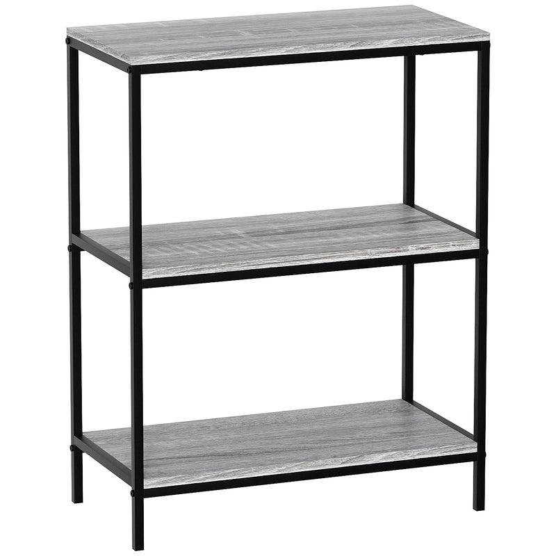 Vida Designs Brooklyn 3 Tier Bookcase - Grey