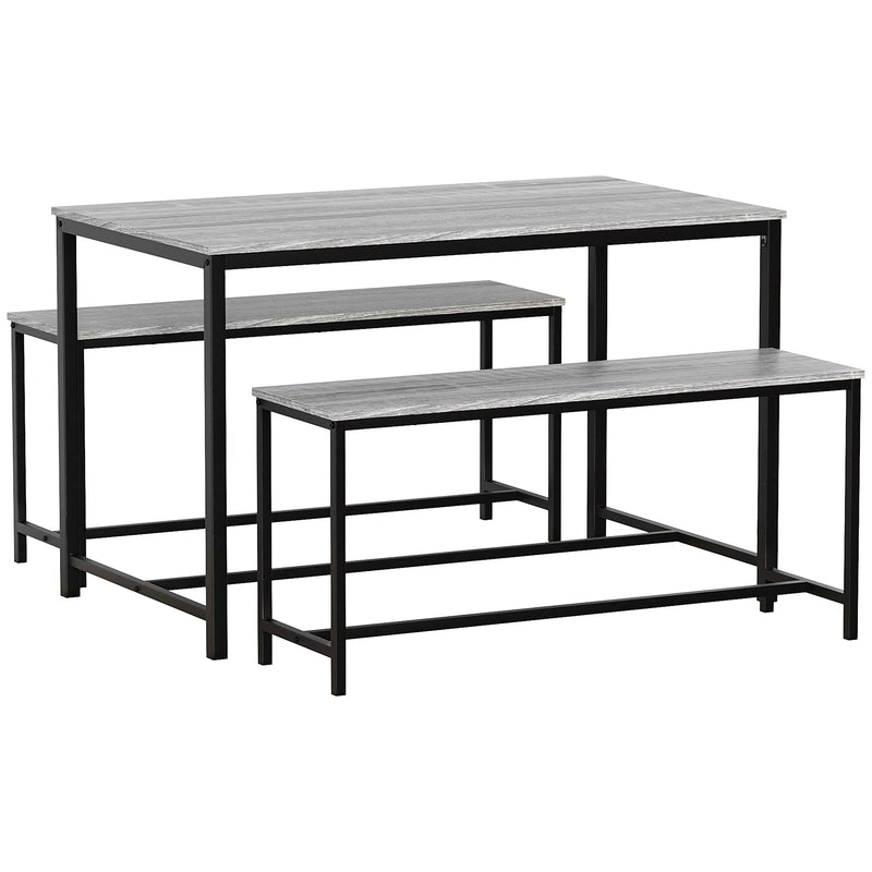 Vida Designs Brooklyn 4 Seater Dining Set - Grey