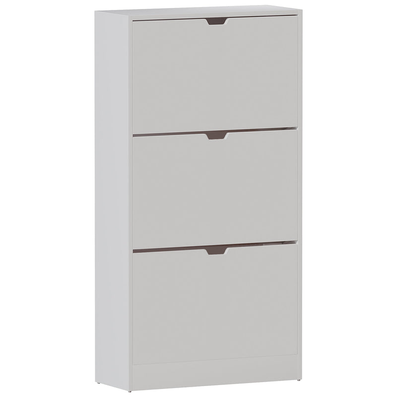 Vida Designs 3 Drawer Shoe Cabinet - White - FSC