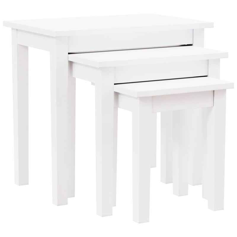 Vida Designs Yorkshire Nest of 3 Tables - White