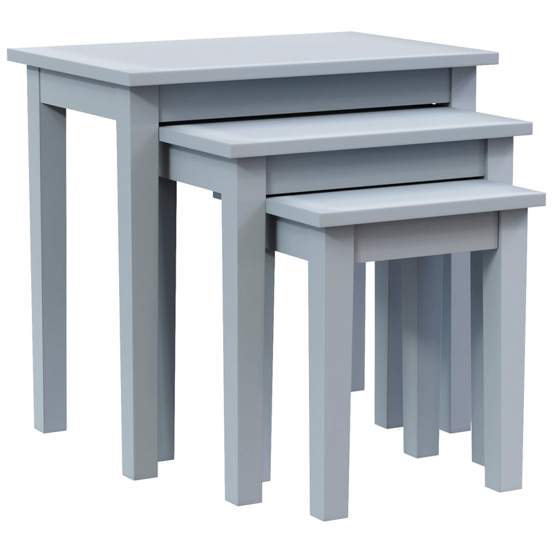 Vida Designs Yorkshire Nest of 3 Tables - Grey