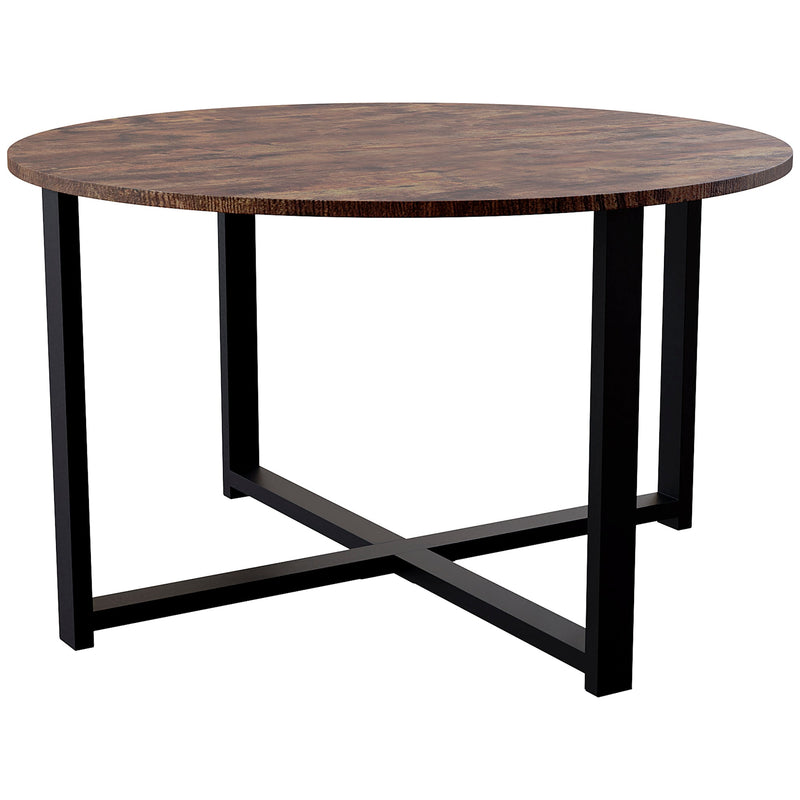 Vida Designs Brooklyn Round Coffee Table - Dark Wood