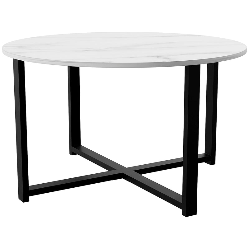 Vida Designs Brooklyn Round Coffee Table - Marble