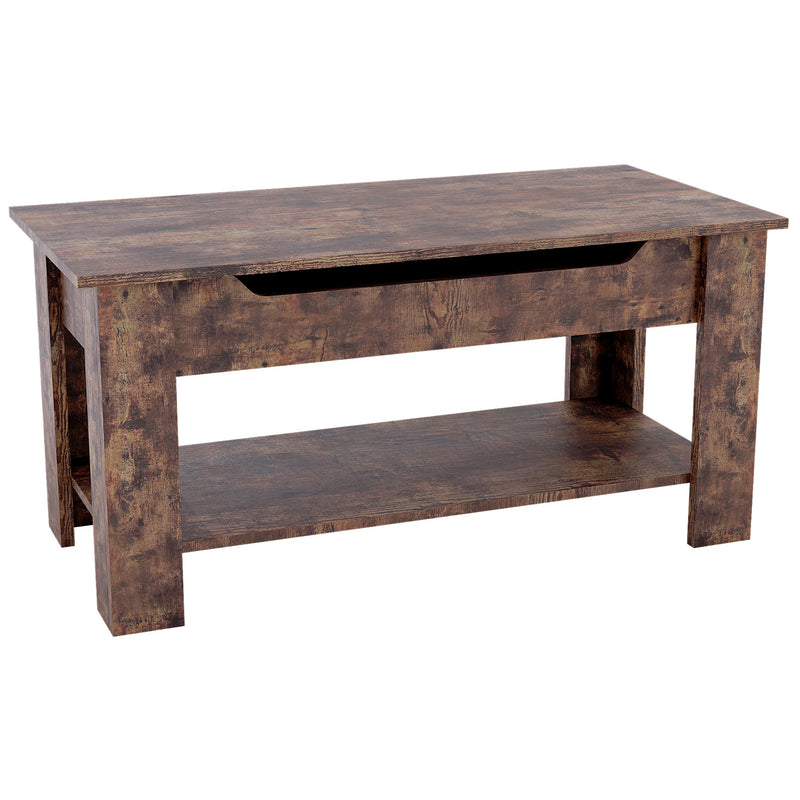 Vida Designs Lift Up Coffee Table - Dark Wood