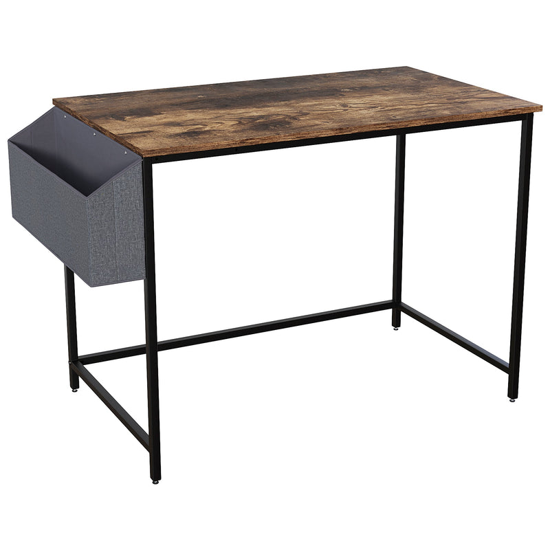 Vida Designs Brooklyn Large Computer Desk - Dark Wood